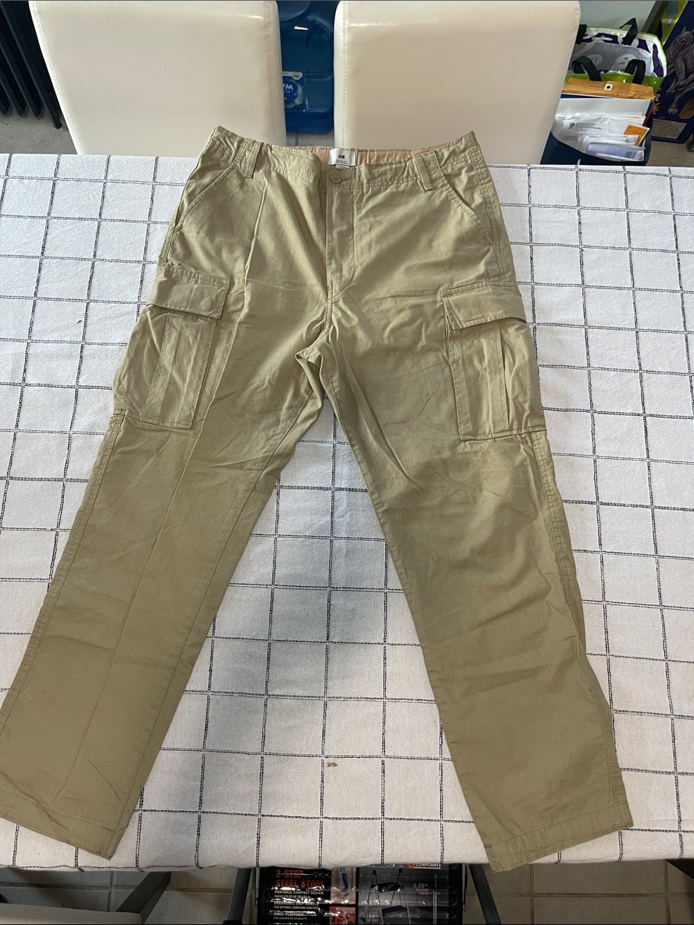 H&M Olive Green Men's Cargo Trousers
